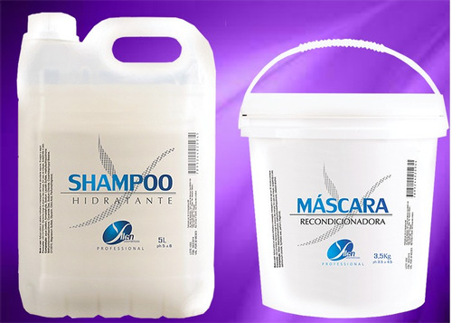 Shampoo Hidratante Galão 5 Litros Lavatório + Máscara 3/5