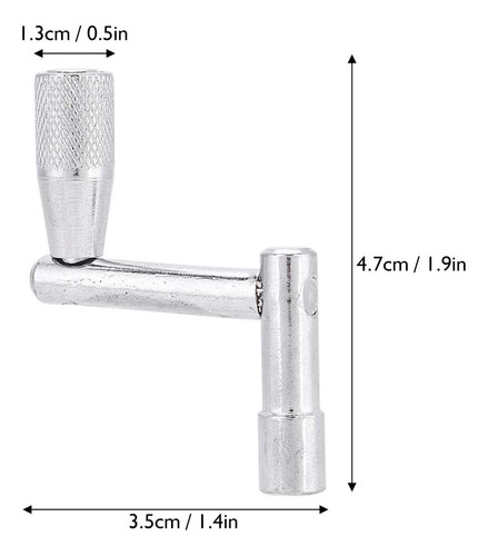 Llave De Afinación De Tambor, 2 Piezas De Metal De Movimient