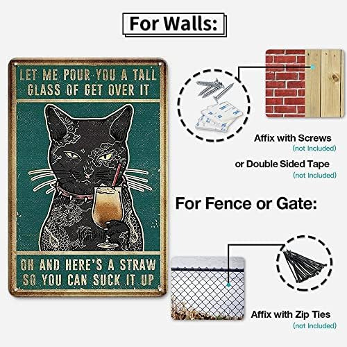 Carteles Con Forma De Gato Negro, Vintage Y Divertidos, Con