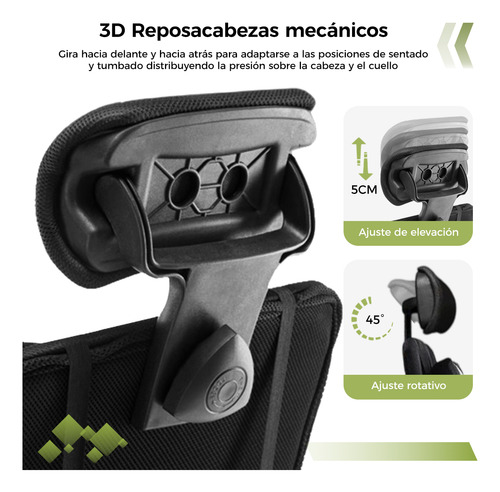 Silla Escritorio Ergonómica Oficina Ajustable Reclinable
