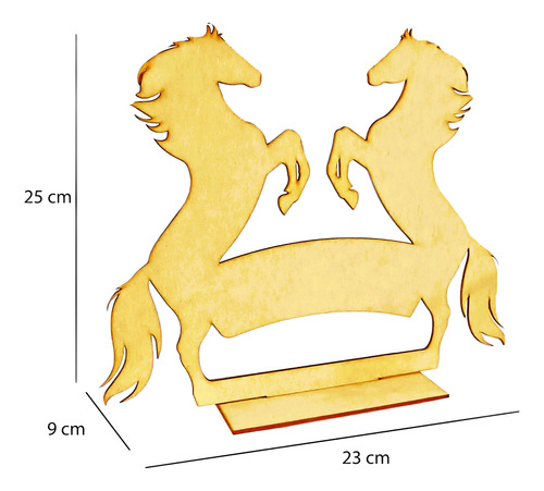 50 Centro De Mesa Vaqueros De 25 Cm Mdf