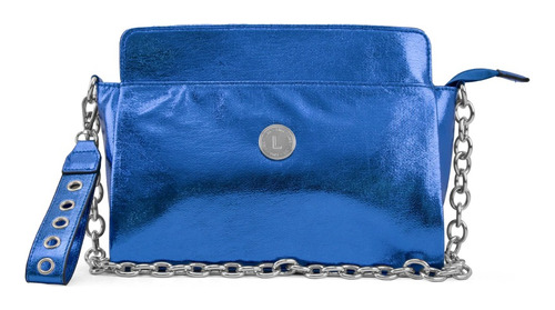 Cartera Mujer Clutch Cuero Sintetico Sobre Cadena Noche Lima