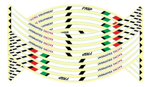 Adhesivos Para Llantas De Motocicleta, Cinta Reflectante Par
