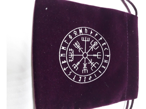 Imagen 2 de 3 de Runas Vikingas Poliedro, 3 Piezas (8 Caras) + Bolsa
