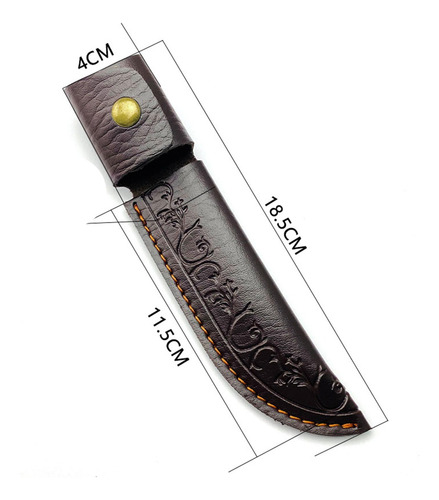 3 Funda De Cuchillo De Cuero Pu, Mangas Cortadoras
