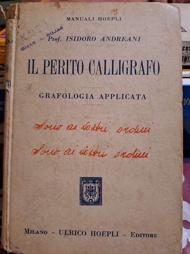 Il Perito Calligrafo 1926 En Italiano