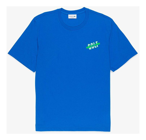 Camiseta Lacoste Masculina Lisa Com Estampa Golf No Peito