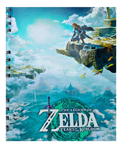Cuaderno Zelda Tears Of The Kingdom 100 Hs Tapa Dura + Extra