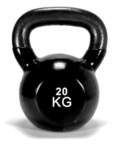 Pesa Rusa O Kettlebell De Hierro Fundido Recubierta 20 Kg Color Azul