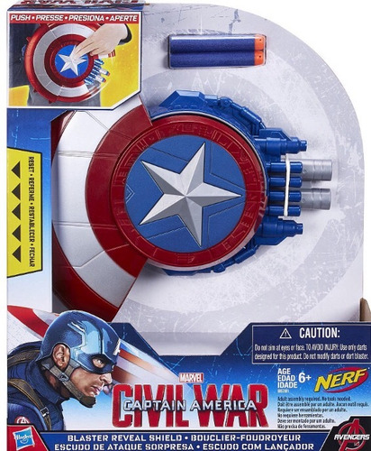 Nerf Escudo Capitán América Civil War En Stock Disponible