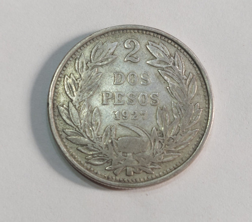 Moneda De 2 Pesos Año 1927 (Usado)