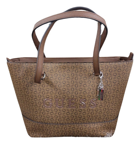 Bolsa Guess Original, Color Chocolate, Super Amplia.