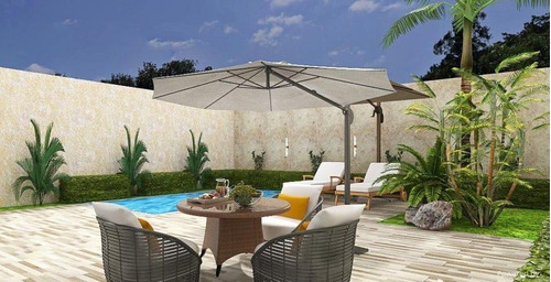 Villa En Venta En Punta Cana, 3 Habitaciones, 2niveles, Con 