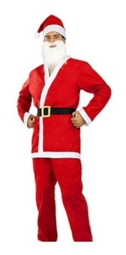 Traje Completo De Viejo Pascuero Para Adulto Santa Claus