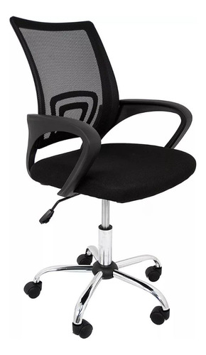 Silla De Oficina Ejecutiva Ergonomica Mesh IBK-S0002 Color Negro 