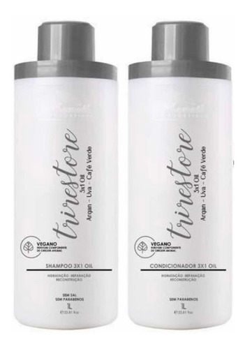 Shampoo E Condicionador Tri Restore Aramath 1 Litro