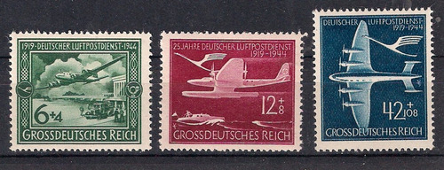 Alemania 1944 Michel # 866-868 Mint ** Serie Completa