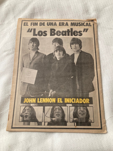 Revista De La Época De La Muerte De John Lennon The Beatles (Usado)