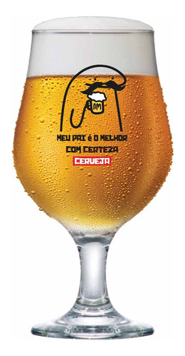 Taça Para Cerveja Bélgica Melhor Com Cerveja 380ml Cor Incolor