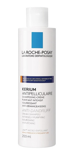 Imagen 6 de 6 de Shampoo Para Caspa Seca Kerium La Roche Posay 200ml