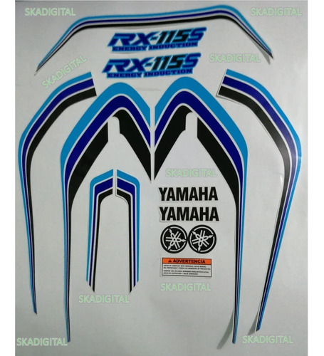 Kit Completo De Calcomanías Yamaha Rx-115s