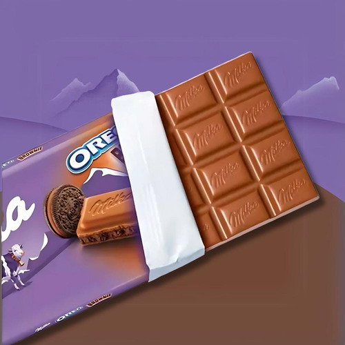 Chocolate Milka Oreo Brownie Barra Kit Com 22 Unid De 100g