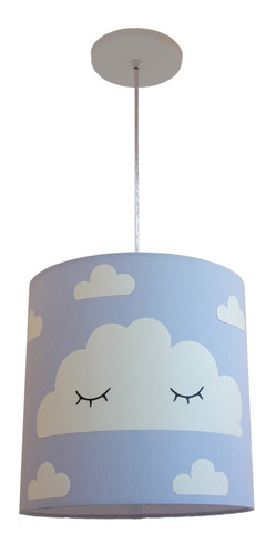Lustre Luminária Nuvens Com Olhinho Quarto Infantil 