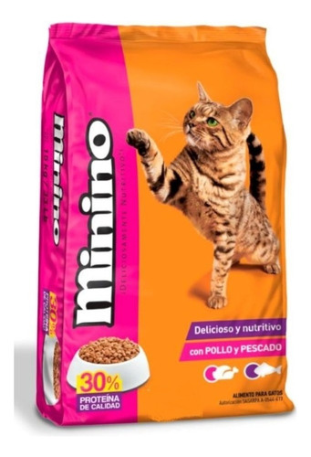 Alimento Minino Adulto Gato 3kgs Sabor Pollo Pescado