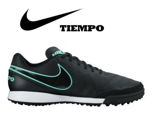 Zapatillas Nike Tiempo Genio Turf Negras Talla 7 Y 7 1/2 Us | Mercado Libre