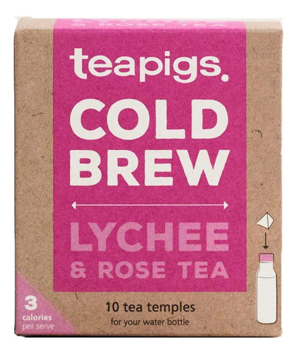 Teapigs Lychee & Rose - Bolsas De Te Frio, 10 Unidades X 6 C