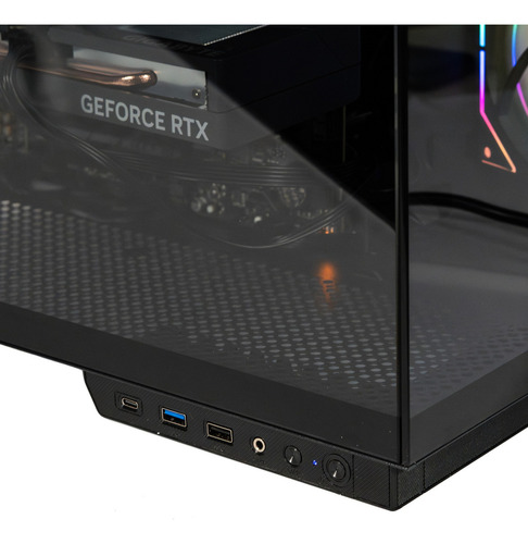 Gabinete Gamer Naceb Na-0638 M-atx Itx Cristal Templado