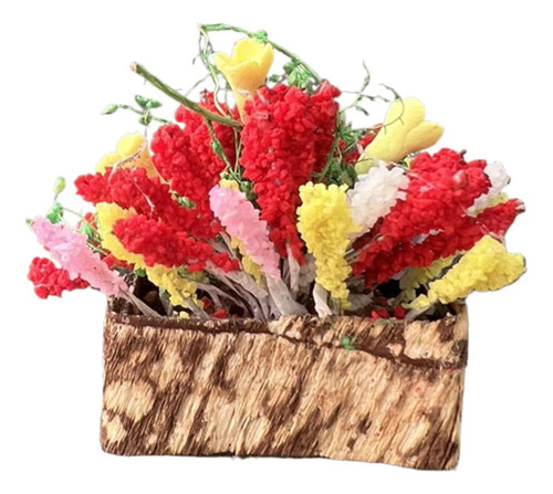 Mini Maceta Con Forma De Ramo De Flores Diminuto Para