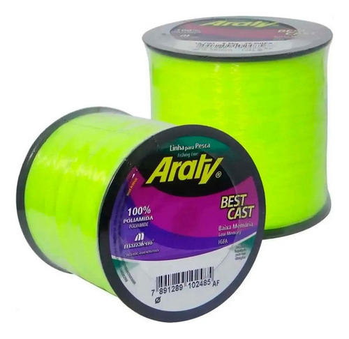 Linha Mono Araty Best Cast 0,20mm 3,2kg/7,05lb - 3.170m