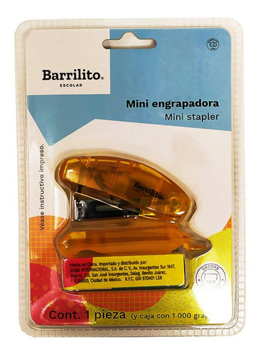 Mini Engrapadora Barrilito Ps363 Con 1000 Grapas