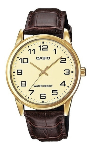 Reloj Casio Ltp-v001gl Para Dama Elegante En Cuero 
