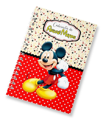 Caderneta De Vacinação Mickey Capa Dura Personalizada