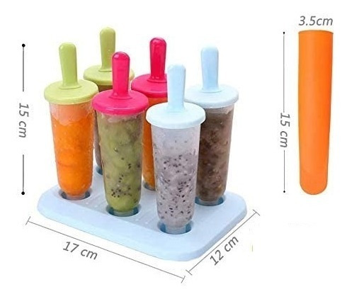 Imagen 2 de 4 de Moldes Para Paletas + Moldes Helados Politos