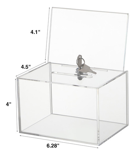 Caja De Donación De Acrílico, Caja De Colección,