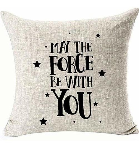 May Force Be With You Fundas De Almohada Para Sofá, Si...