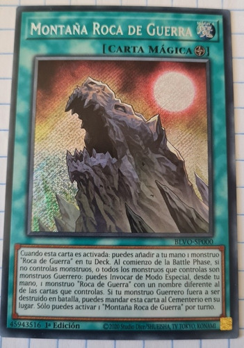 Yugi-oh War Rock Mountain Secret Inglés O Español