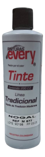 Tinte Para Madera Color Nogal 200cc