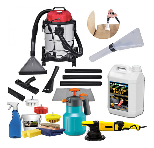 Kit Profissional Limpa A Seco Sofá Extratora E Politriz 127v