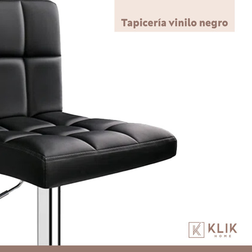 Pack De 2 Taburetes Ajustables Completos Con Respaldos - Neg