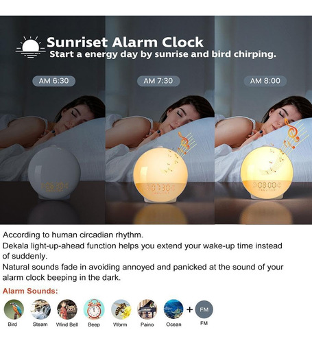 Luz De Despertador Atthatmmt Simulada Al Amanecer