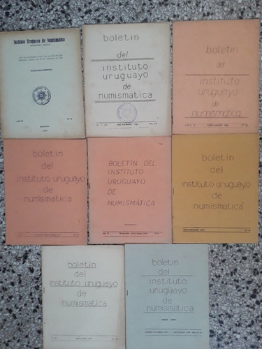 Instituto Uruguayo De Numismatica 12 Boletin 1967 A 1972 C/u