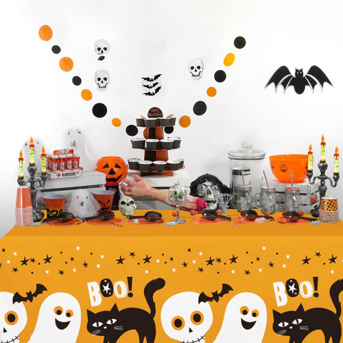 Mantel Plastico Rectangular Decoracion Cumpleaños Infantil Halloween