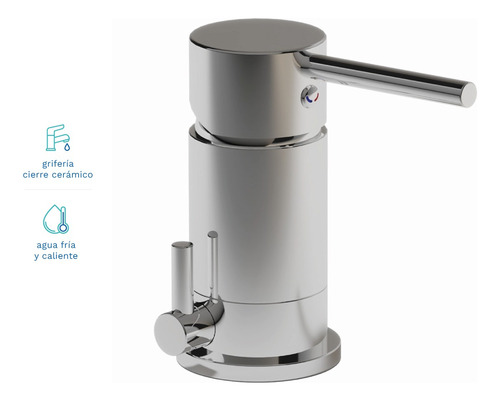 Griferia Baño Vasser Lyra Monocomando Cromado Bidet Metal
