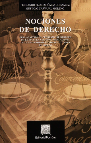 Libro Nociones De Derecho Carvajal Moreno Editorial Porrua