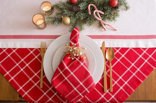 Mantel/camino De Mesa/servilleta De 100% Algodón, Lavable A
