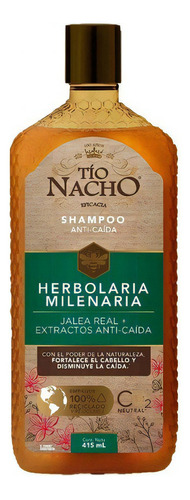 Shampoo Tío Nacho Herbolaria Milenaria De Jalea Real En Botella De 415ml Por 1 Unidad